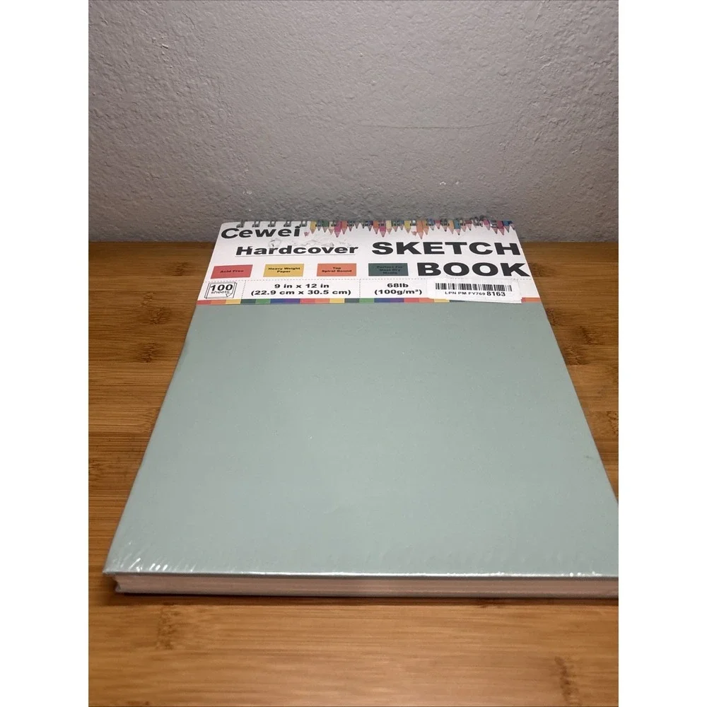Cewei 9x12 Drawing Paper Pad, 100 Sheets Spiral Bound Sketchbook, 68lb/100gsm...